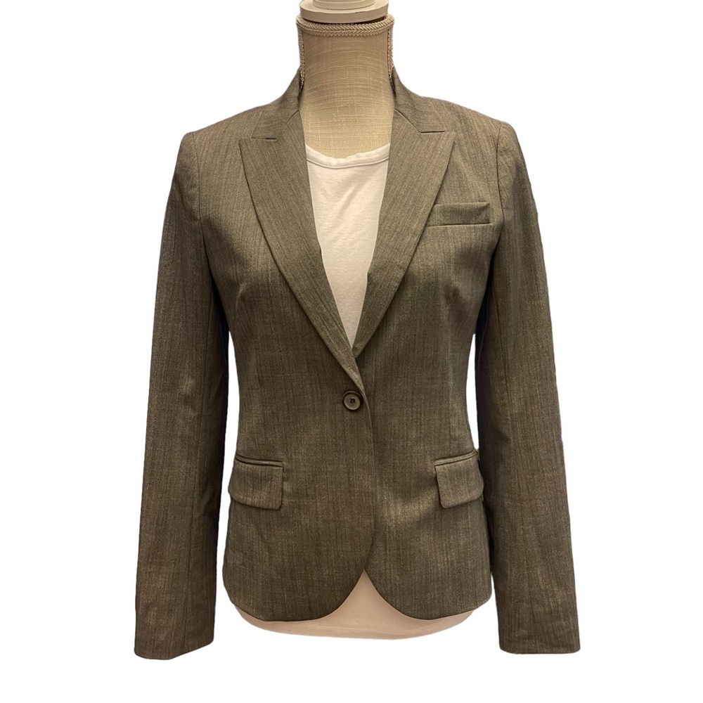 Theory Gray One Button Blazer/ Business Jacket  Size: 4‎